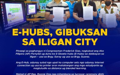 E HUBS, GIBUKSAN SA ILIGAN CITY